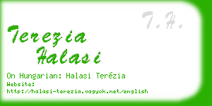 terezia halasi business card